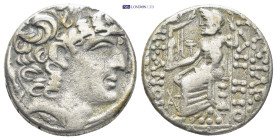 SYRIA, Seleucis and Pieria. Antioch. Autonomous issue. AR Tetradrachm (25mm, 14.9 g). In the name of Philip I Philadephos.. Diademed head of Philip I ...