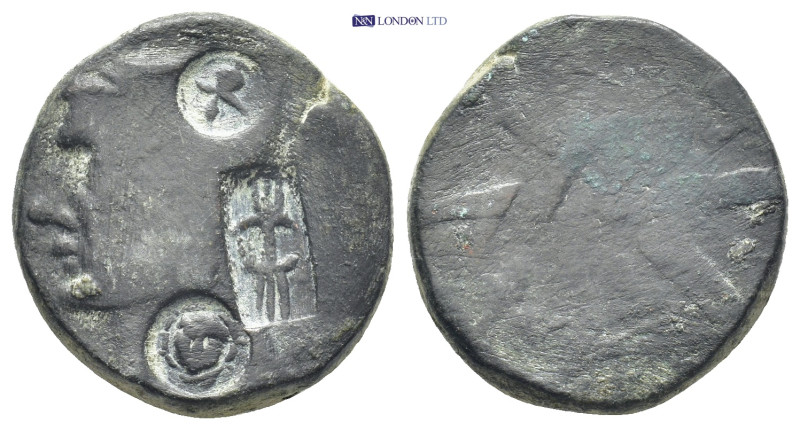 PONTOS, Uncertain (Amisos?). Circa 130-100 BC. Æ (25mm, 19.7 g). Male head right...