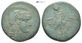 PAPHLAGONIA. Sinope. ( Bronze. 19.24 g. 31 mm) Struck under Mithradates VI Eupator AE (29mm, 18.0 g) Helmeted head of Athena right. Rev: ΣΙΝΩ - ΠΗΣ. P...