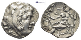 EASTERN EUROPE, Imitations of Alexander III of Macedon. 3rd century BC. AR Drachm (18mm, 4.0 g). Imitating Chios mint issue. Head of Herakles right, w...