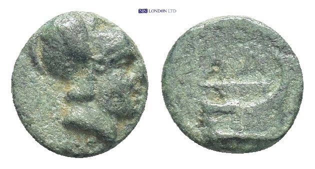 Kingdom of Macedon, Demetrios I Poliorketes Æ (9mm, 0.7 g). Salamis, circa 300-2...