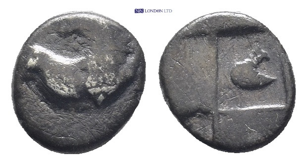 THRACE, Chersonesos. Circa 386-338 BC. AR Hemidrachm (13mm, 2.0 g). Forepart of ...