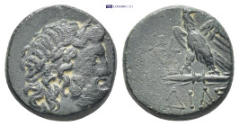 BITHYNIA, Dia, Time of Mithradates VI Eupator (ca 85-65 BC) AE (18mm, 7.8 g) Laureate head of Zeus to right. Rev: ΔIAΣ - Eagle standing left on thunde...