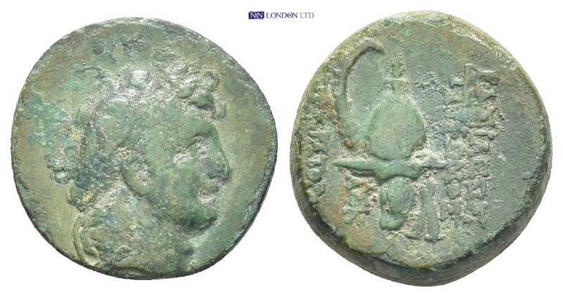 SELEUKID KINGS of SYRIA. Tryphon. Circa 142-138 BC. Æ (17mm, 5.4 g). Antioch on ...