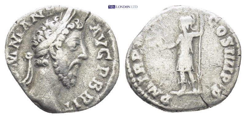 COMMODUS (177-192). Denarius. (18mm, 2.4 g) Rome. Obv: COMM ANT AVG P BRIT. Laur...