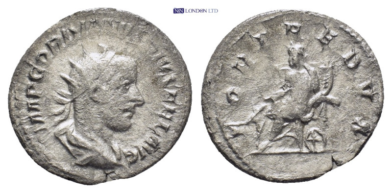 Gordian III, 238 - 244 AD Silver Antoninianus, Rome Mint, (22mm, 3.0 g) Obverse:...