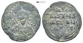 Anonymous Folles. temp. Basil II & Constantine VIII, circa 1020-1028. Æ Follis (27mm, 4.5 g). Constantinople mint. + ЄMMA NOVHΛ, facing bust of Christ...