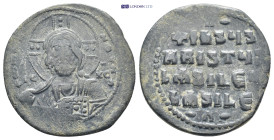 Anonymous Folles. temp. Basil II & Constantine VIII, circa 1020-1028. Æ Follis (33mm, 16.9 g). Constantinople mint. + ЄMMA NOVHΛ, facing bust of Chris...