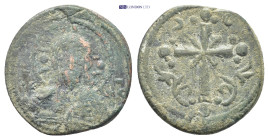 Anonymous Folles. temp. Michael VII, circa 1071-1078. Æ Follis (23mm, 4.8 g). Constantinople mint. Facing bust of Christ Pantokrator / Patriarchal cro...