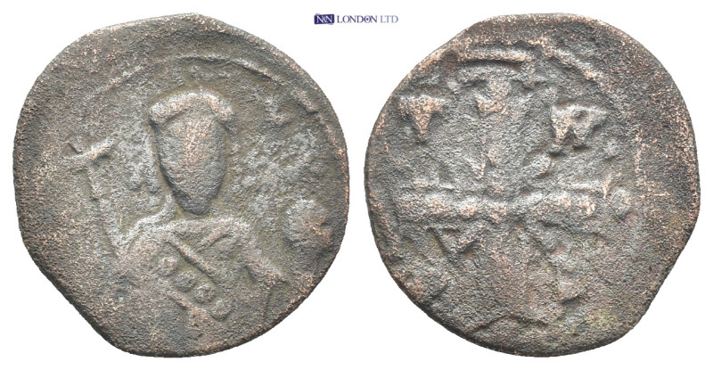 Alexius I (1081-1118). Æ Tetarteron (19mm, 2.5 g). Thessalonica. Crowned bust fa...