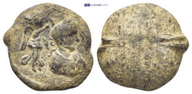 Seals ROMAN. Gordian III, 238-244. Seal (20mm, 5.44 g). Draped and laureate bust of Gordian III to right, being crowned by Victory. An exceptional and...
