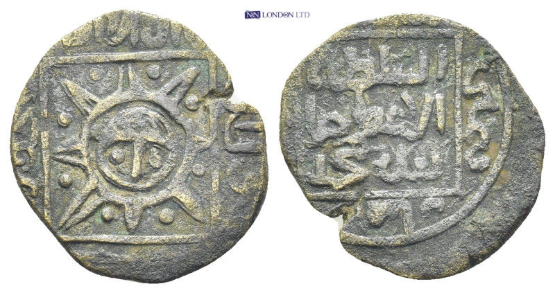 lkhanids, Uljaytu ibn Arghun Æ Fals. (20mm, 2.4 g) Uncertain mint, AH 703-717 = ...