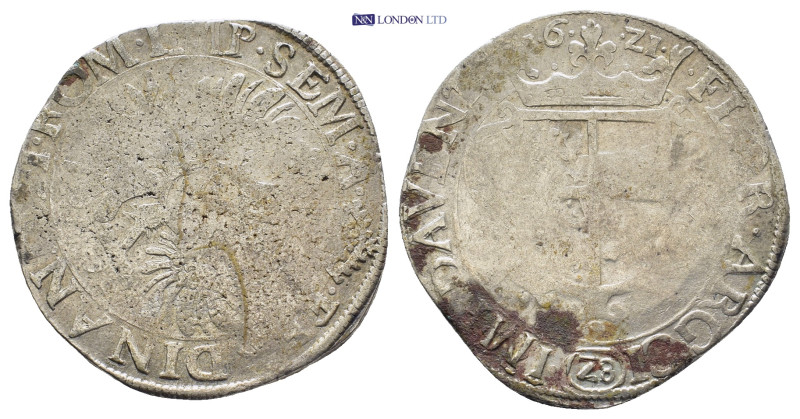 Mattias I Netherlands, AR (35mm, 20.0 g) 28 Stuivers-Florijn Zwolle 1619 AD. Dat...