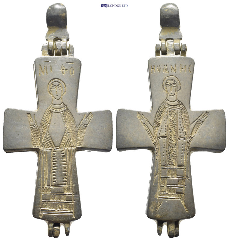 Byzantine Reliquary Cross Pendant. (102mm, 66.7g)