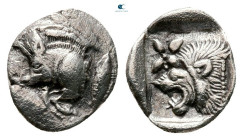 Mysia. Kyzikos circa 525-475 BC. Hemiobol AR