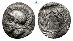 Aiolis. Elaia circa 450-400 BC. Hemiobol AR