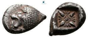 Ionia. Miletos circa 525-475 BC. Diobol AR