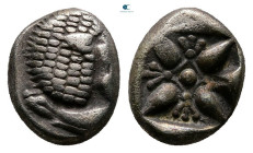 Ionia. Miletos circa 525-475 BC. Diobol AR