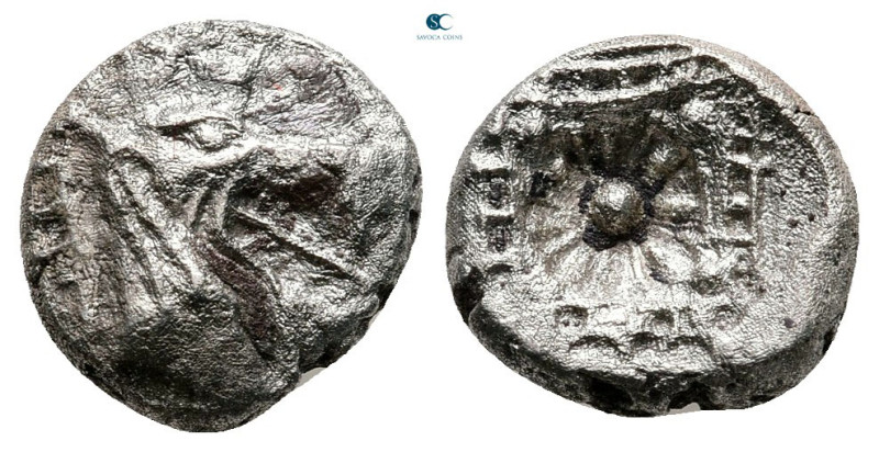 Caria. Kindya circa 510-480 BC. 
Tetrobol AR

11 mm, 1,50 g



Very Fine