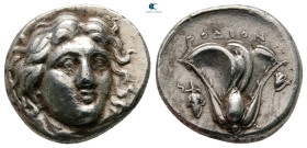 Islands off Caria. Rhodos circa 340-316 BC. Didrachm AR