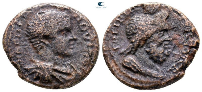 Judaea. Eleutheropolis. Elagabal AD 218-222. 
Bronze Æ

23 mm, 6,66 g



...