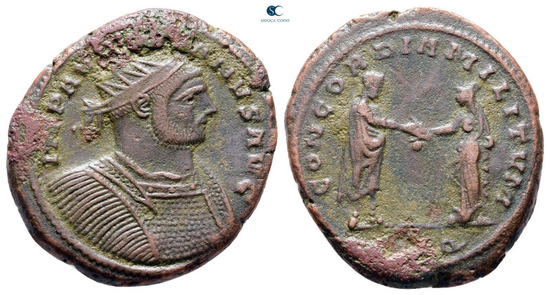 Aurelian AD 270-275. Siscia
Antoninianus Æ

25 mm, 6,43 g



Nearly Very ...