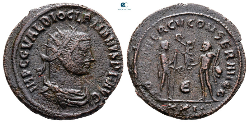 Diocletian AD 284-305. Antioch
Antoninianus Æ

22 mm, 3,98 g



Nearly Ve...