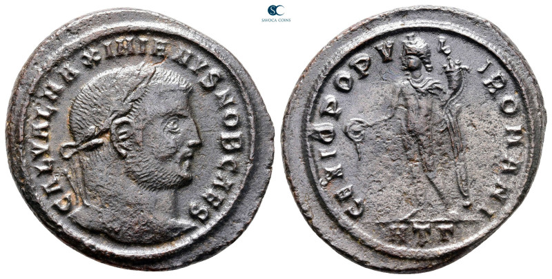 Galerius Maximianus, as Caesar AD 293-305. Heraclea
Follis Æ

30 mm, 11,04 g...