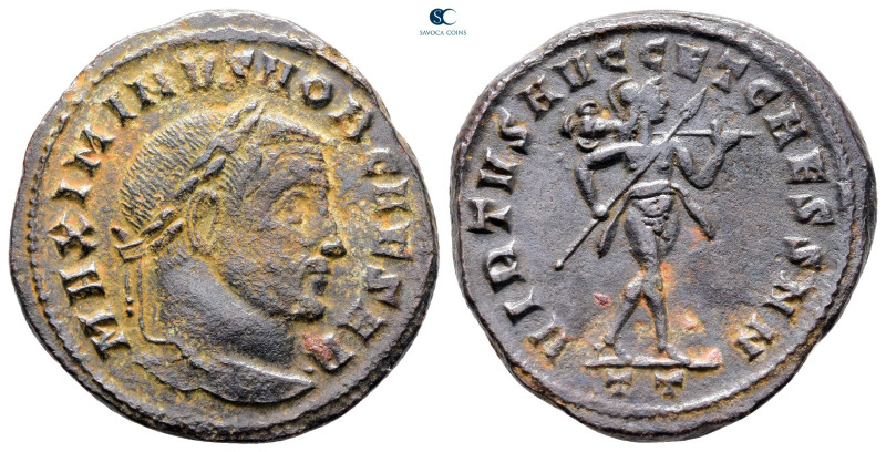 Maximinus II Daia, as Caesar AD 305-308. Ticinum
Follis Æ

27 mm, 11,50 g

...