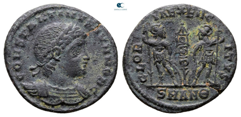 Constantine II, as Caesar AD 317-337. Antioch
Follis Æ

16 mm, 1,55 g



...