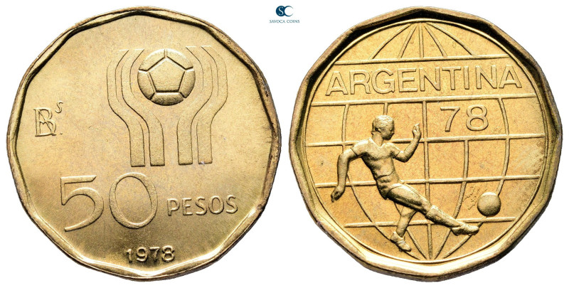 Argentina. AD 1978. Soccer World Cup
50 Pesos

 mm, 5,7 g



Mint State