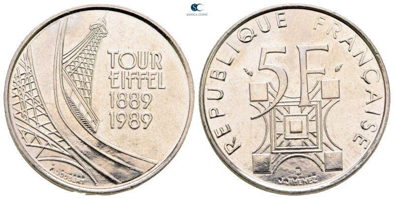 France. AD 1989. Tour Eiffel
5 Francs

 mm, 10 g



Uncirculated