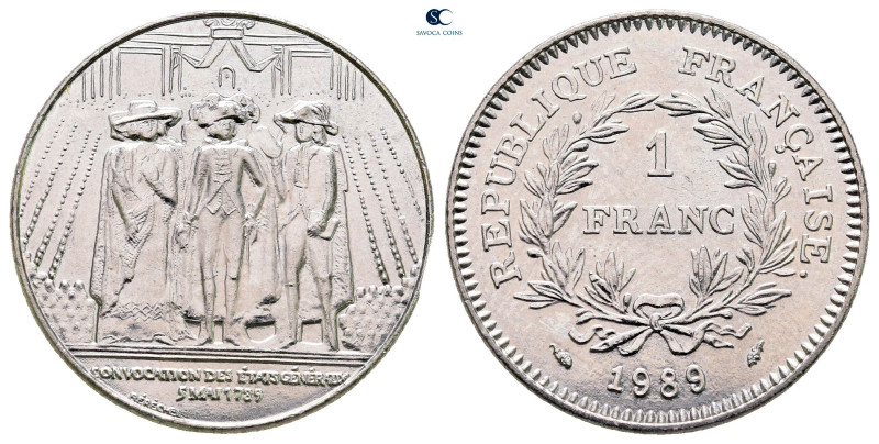 France. AD 1989. French Revolution
1 Franc

 mm, 6 g



Uncirculated