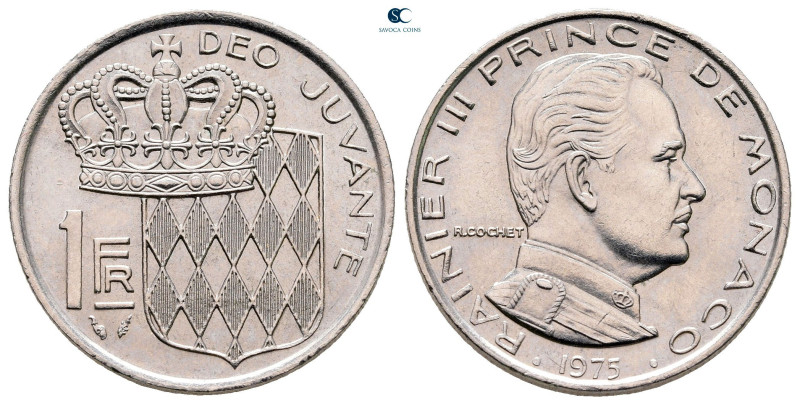 Monaco. AD 1975. 
1 Franc

 mm, 6 g



Uncirculated