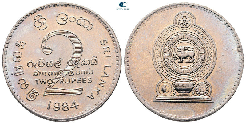 Sri Lanka. AD 1984. 
2 Rupees

 mm, 8,3 g



Mint State