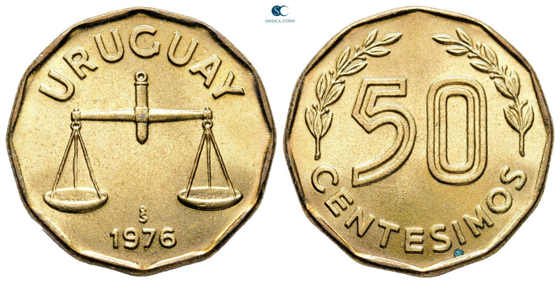 Uruguay. AD 1976. 
50 Centesimos

 mm, 7,0 g



Uncirculated