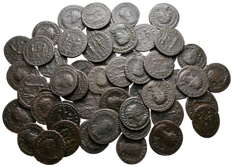 Lot of ca. 50 roman bronze coins / SOLD AS SEEN, NO RETURN! 

Very Fine