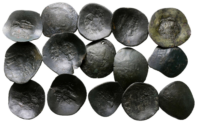 Lot of ca. 15 byzantine scyphate coins / SOLD AS SEEN, NO RETURN! 

Nearly Ver...