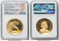 Elizabeth II gold Proof High Relief "Wedge-Tailed Eagle" 200 Dollars (2 oz) 2020-P PR70 Ultra Cameo NGC, Perth mint, KM-Unl. Mintage: 200. First Day o...