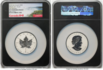 Elizabeth II silver Incuse Reverse Proof "Maple Leaf" 50 Dollars (3 oz) 2018 PR70 NGC, Royal Canadian mint. First Releases. Accompanied by COA. HID098...