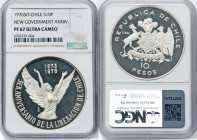 Republic silver Proof "New Government Anniversary" 10 Pesos 1976-So PR67 Ultra Cameo NGC, Santiago mint, KM211. HID09801242017 © 2024 Heritage Auction...