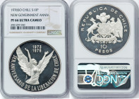 Republic silver Proof "New Government Anniversary" 10 Pesos 1976-So PR66 Ultra Cameo NGC, Santiago mint, KM211. HID09801242017 © 2024 Heritage Auction...