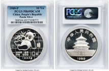 People's Republic silver Proof "Panda" 10 Yuan (1 oz) 1989 PR69 Deep Cameo PCGS, KM-A221, PAN-110A. HID09801242017 © 2024 Heritage Auctions | All Righ...