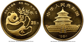 People's Republic gold "Panda" 25 Yuan 1984 MS69 NGC, Shanghai mint, KM89. Panda Bullion series. HID09801242017 © 2024 Heritage Auctions | All Rights ...