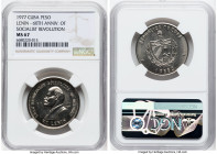 Republic "Lenin - 60th Anniversary of Socialist Revolution" Peso 1977 MS67 NGC, KM190. Mintage: 6,000. HID09801242017 © 2024 Heritage Auctions | All R...