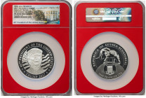 Republic silver Proof "Inauguration of Donald Trump" 1000 Francos CFA (1 oz) 2017 PR70 Ultra Cameo NGC, B.H. Mayer Mint, KM166. Mintage: 5,000. Inaugu...