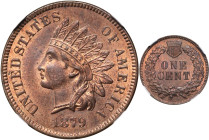 1879 Indian Cent. MS-64 RB (NGC).
PCGS# 2134. NGC ID: 2286.