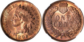 1896 Indian Cent. MS-64 RB (NGC).
PCGS# 2194. NGC ID: 228R.