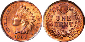 1903 Indian Cent. MS-64 RB (PCGS).
PCGS# 2215. NGC ID: 228Y.