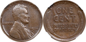 1914-D Lincoln Cent. VF-30 BN (NGC).
PCGS# 2471. NGC ID: 22BH.
